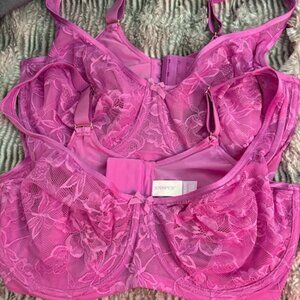(2) Pink Joyspun Lace Bras
